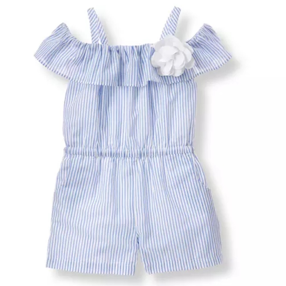 Janie & Jack off the shoulder romper